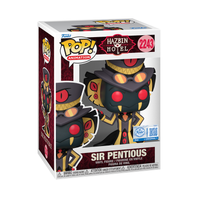 Figura de vinil Funko Pop Animation Sir Pentious de Hazbin Hotel com caixa