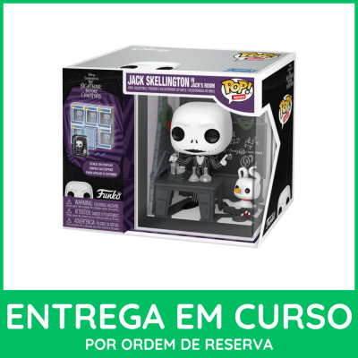 Figura Funko Pop de Jack Skellington em caixa de coleção