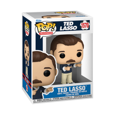 Figura Funko Pop! TED LASSO em embalagem