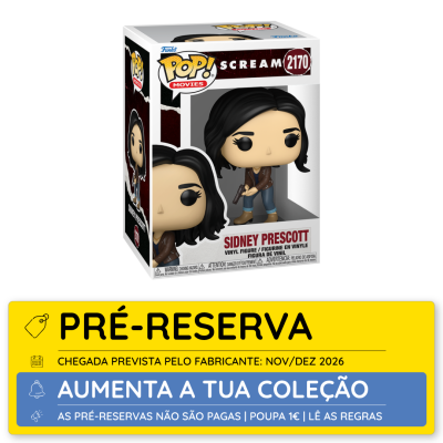 Boneco Funko Pop! Sidney Prescott Scream na caixa