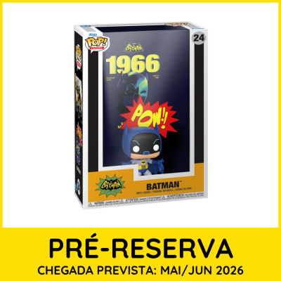 Figura Funko Pop Batman 1966 com embalagem e texto pré-reserva