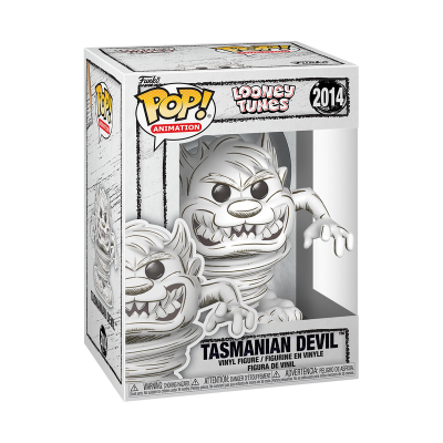Figura Funko Pop! Tasmanian Devil Looney Tunes 2014 em vinil dentro de caixa branca