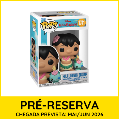 Caixa Funko Pop! Disney Lilo & Stitch Hula Lilo with Scrump