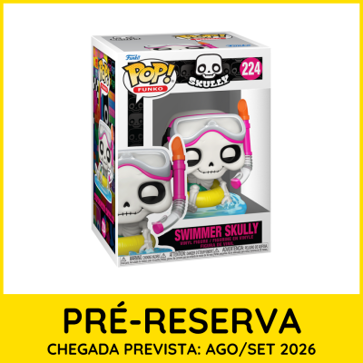 Boneco Funko POP Swimmer Skully com máscara e tubo de respiração na caixa