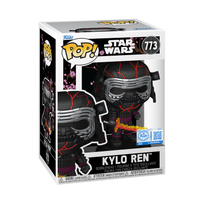 Figura Funko Pop! Kylo Ren de Star Wars na caixa
