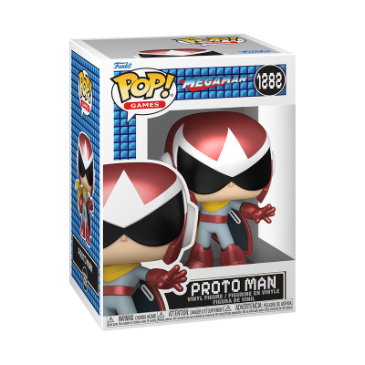 Figura Funko Pop! Proto Man Mega Man 1282 na embalagem