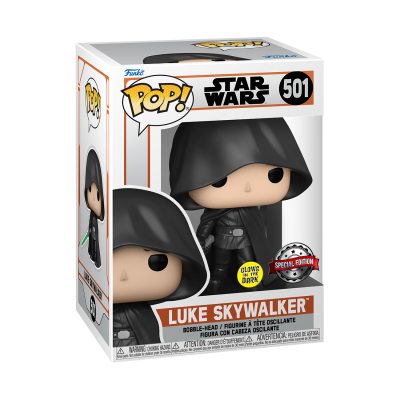 Embalagem Funko Pop! Star Wars Luke Skywalker número 501