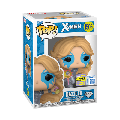 Figura pop Funko Dazzler X-Men edição limitada Summer Convention 2025 na caixa