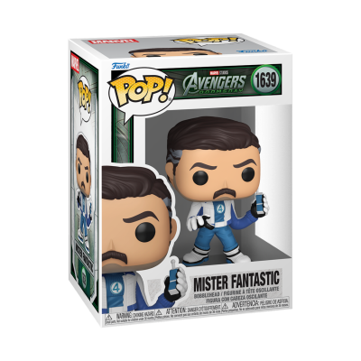 Boneco Funko Pop Mister Fantastic Marvel Avengers em caixa