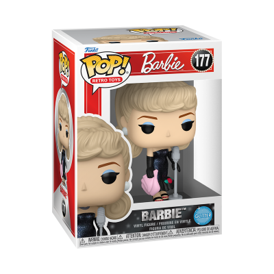 Figura de vinil Barbie Funko Pop Retro Toys na embalagem