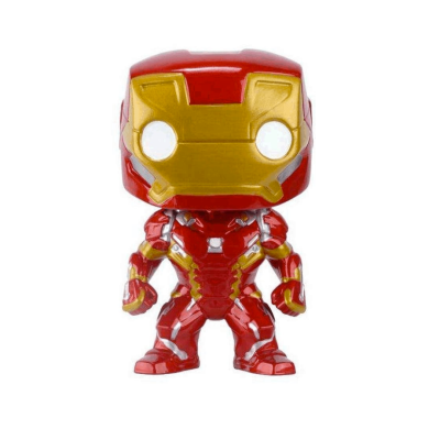Figura de ação Funko Pop Homem de Ferro vermelha e dourada