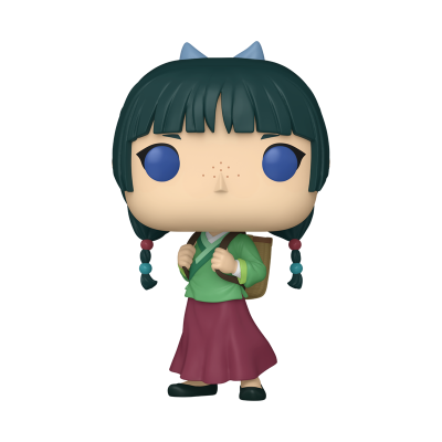 Funko Pop de personagem com cabelo preto, olhos azuis e roupa verde e vermelha