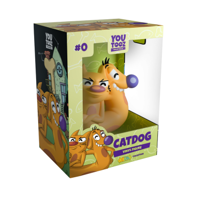 Figura vinil CatDog em caixa de coleção YouTooz