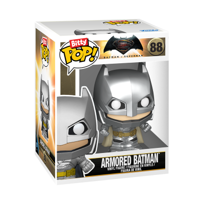 Figura de vinil Armored Batman Bitty Pop! em caixa com janela