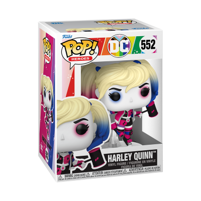 Boneco Funko Pop! Harley Quinn DC Heroes na embalagem