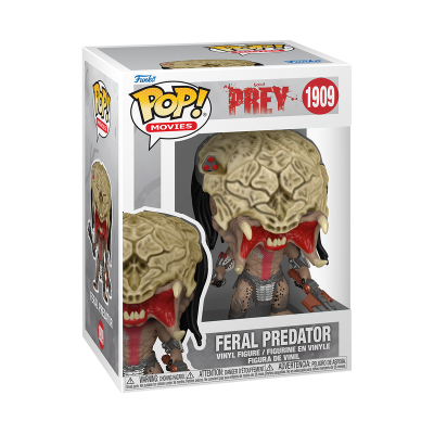 Figura Funko Pop! do Feral Predator de vinil na sua embalagem