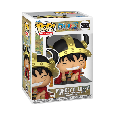 Figura Funko Pop Monkey D. Luffy da série One Piece em caixa