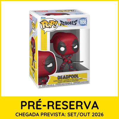 Funko Pop Deadpool Marvel Rivals na caixa