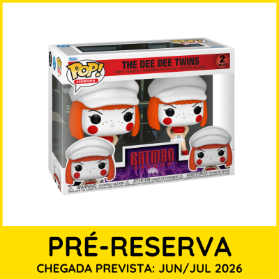 Caixa de figuras Pop! vinil The Dee Dee Twins com boina branca e cabelo laranja