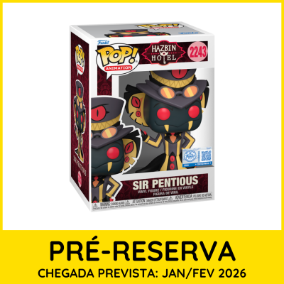 Figura Funko Pop! Sir Pentious da série Hazbin Hotel em caixa