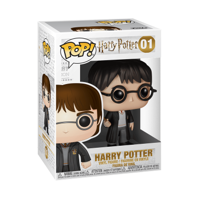 Figura de vinil Harry Potter na embalagem da Pop! Harry Potter 01