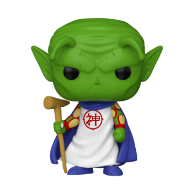 Figura Funko Pop de personagem verde com capa azul e bengala