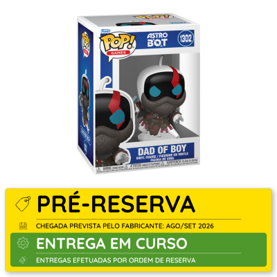 Figura vinyl Pop! Games Dad of Boy em caixa com janela transparente.