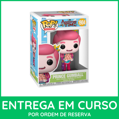 Figura Funko Pop! Prince Gumball da Adventure Time em embalagem