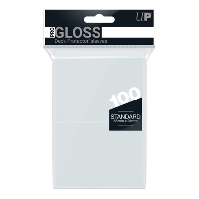 Pacote transparente com 100 protetores para cartas PRO GLOSS, STANDARD 66mm x 91mm
