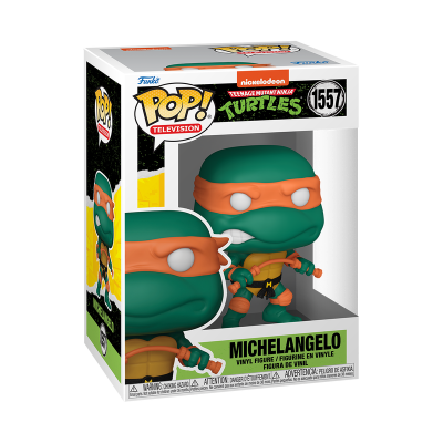 Funko Pop Michelangelo Teenage Mutant Ninja Turtles na caixa