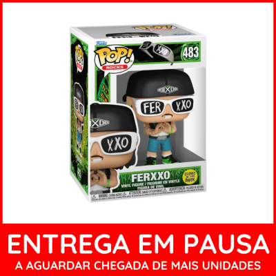 Funko Pop Rocks número 483 figura de vinil do personagem FERXXO dentro da caixa