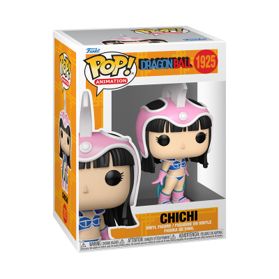Boneco Funko Pop Chichi de Dragon Ball na caixa