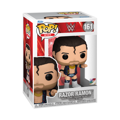 Funko Pop Razor Ramon WWE figura de vinil na caixa