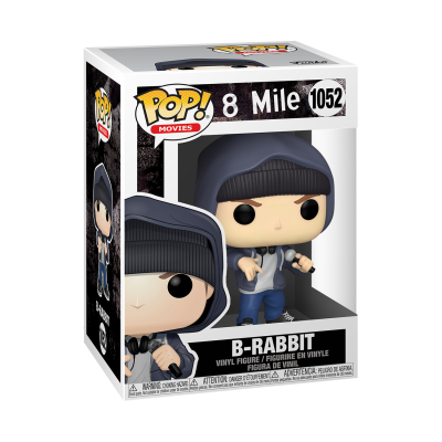 Figura vinil B-Rabbit 8 Mile Pop! Movies na embalagem