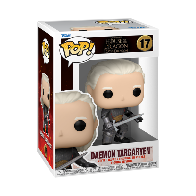 Figura Funko Pop! Daemon Targaryen em caixa com janela transparente