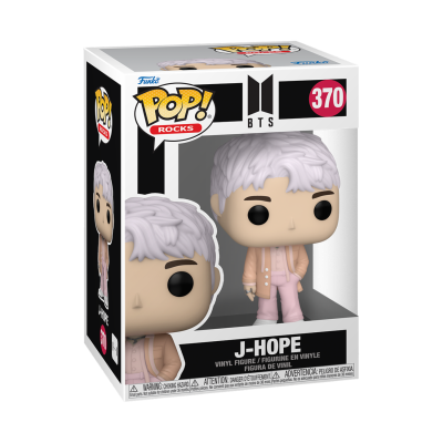 Figura Funko Pop! Rocks J-Hope BTS número 370 em caixa