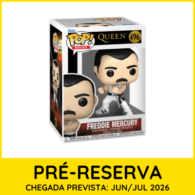 Funko Pop Rocks de Freddie Mercury em caixa