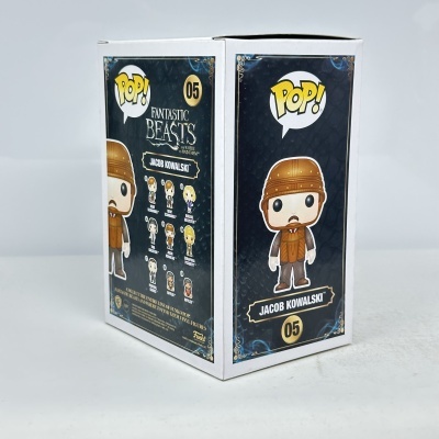Caixa de figura Pop! Jacob Kowalski da série Fantastic Beasts