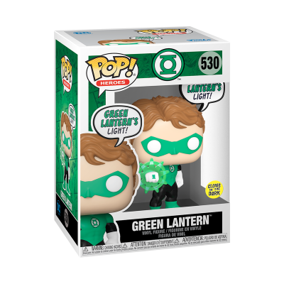 Figura vinilica Green Lantern da serie Pop! Heroes na caixa original