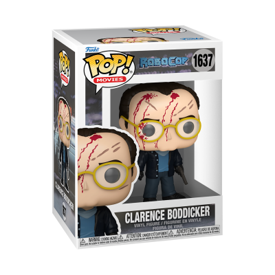 Figura Funko Pop! de Clarence Boddicker do filme Robocop na caixa