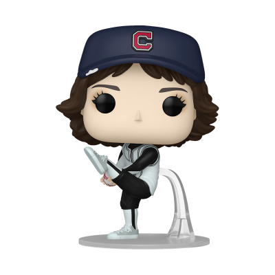 Figura Funko Pop de vinil com boné azul escuro com letra C