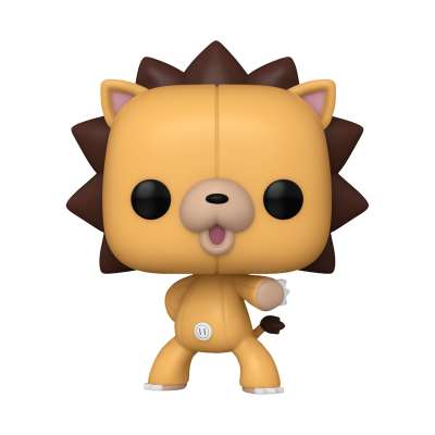 Figura Funko Pop de leão amarelo com juba castanha