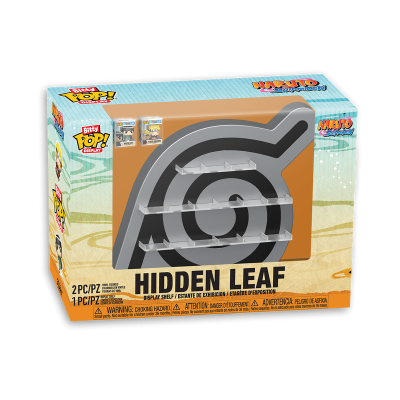 Expositor Bitty Pop! Naruto Shippuden com símbolo Hidden Leaf