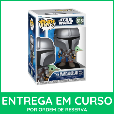 Embalagem Funko Pop! Star Wars THE MANDALORIAN com Grogui