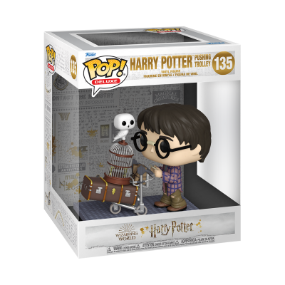 Figura FUNKO POP Deluxe Harry Potter empurrando carrinho