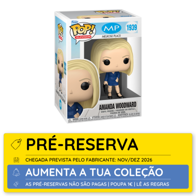 Figura Funko Pop Amanda Woodward de Melrose Place em caixa