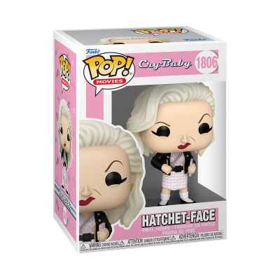 Figura vinyl Pop! de Cry-Baby Hatchet-Face na caixa