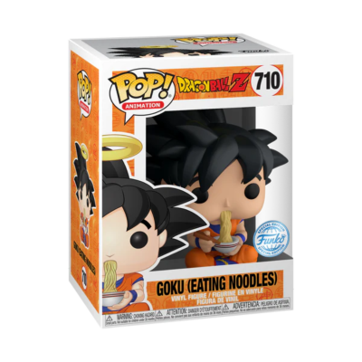 Funko Pop! Goku a comer noodles de Dragon Ball Z em embalagem