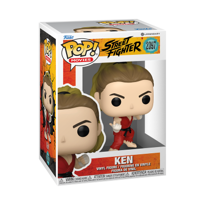 Figura de vinil Funko Pop Ken Street Fighter 2097 na embalagem