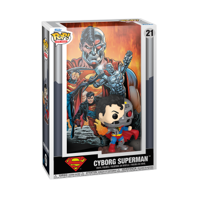 Figura Funko Pop! Cyborg Superman em embalagem